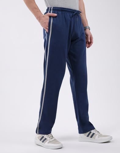 Image of Monte Carlo Men's Regular Fit Solid Track Pants | Drawstring Closure | Side Pocket Sports Lower | Comfortable & Stylish Lower for Men's