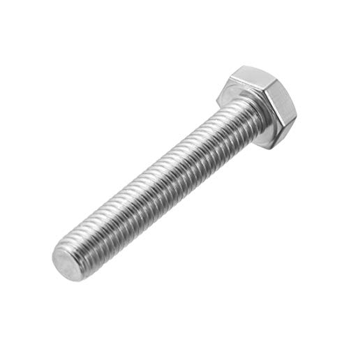 Image of uxcell M8x50mm Hex Bolts 304 Stainless Steel Hexagon Screw Bolt 15pcs