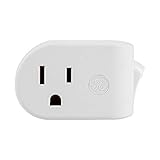 GE Grounded Power Switch, Outlet Extender, 3-Prong, Easy to Install, for Indoor Lights and Small Appliances, Energy Efficient Adapter, Space Saving Design, UL Listed, White, 25511