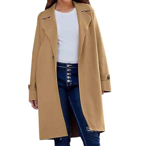Veste fausse laine femme grande taille confortable et chaude à col revers moderne