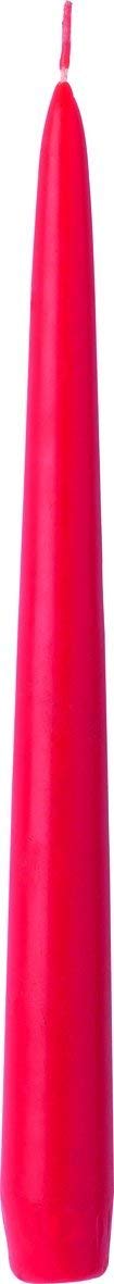 IHR Tapered Candle 24cm Solid Coloured - (Red)