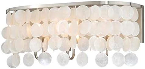 Vaxcel International Capiz Shell Elsa 3 Light Vanity Light