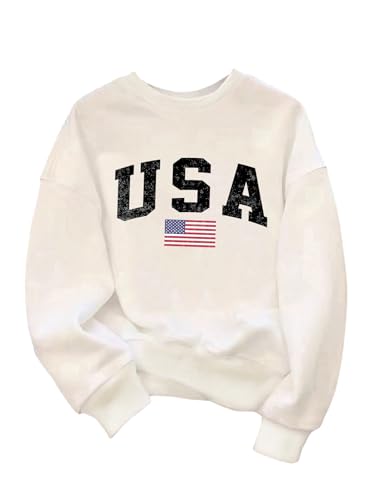 WDIRARA Boy's Graphic Sweatshirt Crew Neck Long Sleeve Drop Shoulder Pullovers Tops