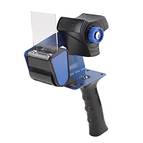 Respicefinem Carton Sealing Moving Tape Dispenser Gun Plastic Metal Construction with Stainless Steel Blade for Quick Cut Efficiency for Large Warehouses Home Moving