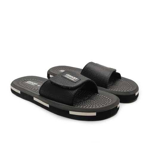 Image of ASIAN Men's AFG-707 EVA Ortho Slippers | Orthocushion Pain Relief Slides with Soft Strap | Lightweight Slides for Daily Use
