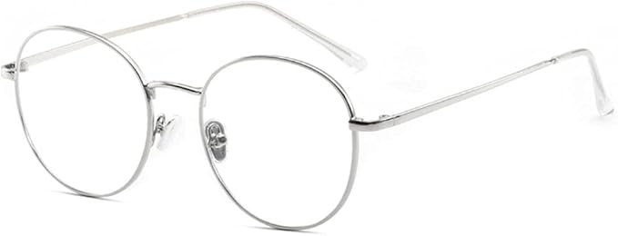 Amazon Freese 伊達メガネ クラシック デザイン ブルーライトカット Pcメガネ ボストン メンズ 福岡初のアイウェアブランド シルバー ファッション眼鏡 通販