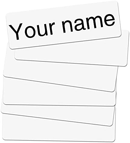 LUTER 150pcs No-Iron Clothing Labels, Writable Self-Adhesive Name Tags Waterproof Personalized Fabric Name Labels for Kids School Nursing Home Daycare Camp (White)