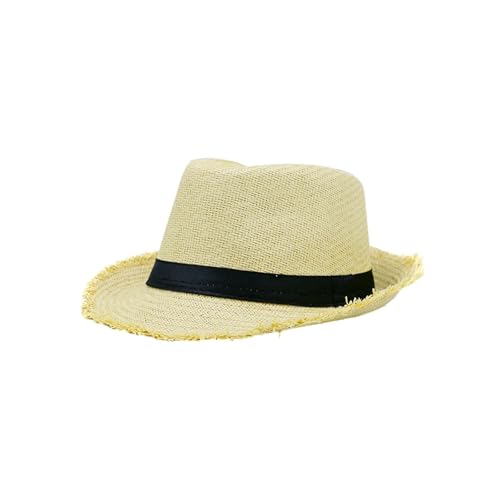 LVCHAO Sun Hats For Hats Sombrero de Paja Ligero for el Verano Sombrero de Paja de ala Ancha Sombrero de Playa Simple Sombrero for el Sol For Travel Hiking Fishing Beach(Beige)