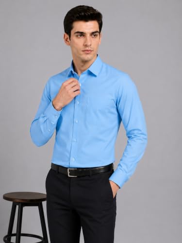 Image of Appel Touch Men's Cotton Blend Formal Shirt Full Sleeves