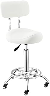 Silla ajustable con soporte para la espalda, taburete ergonómico profesional para oficina, médico, salón y uso de dibujo, cómodo asiento ajustable en altura (color 2)
