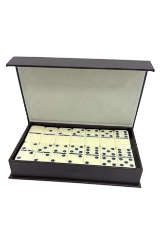 Set de Dominó SODEF en Caja de Cuero 28 Piezas miniatura 6