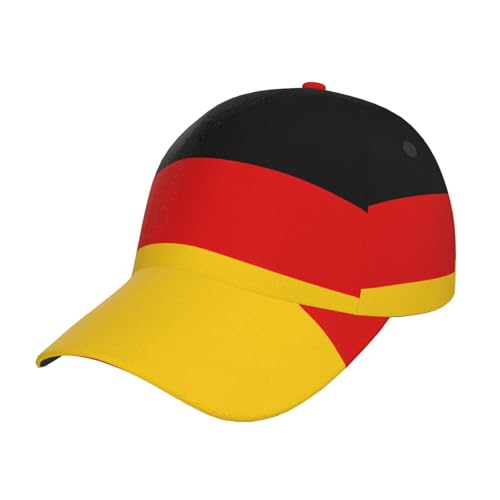 German Flag Baseball Cap Adjustable Size for Running Workouts and Outdoor Activities All Seasons