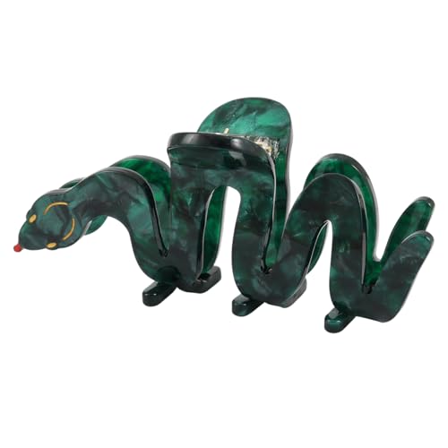 Personalised Acetate Big Green Snake Hair Claw Clip for Women Girls Gift 1 Piece