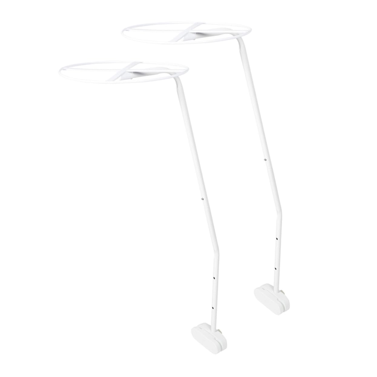 Auvent pour lit bébé avec support de moustiquaire blanc en lot