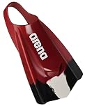 Arena Powerfin PRO Swim Training Fins, Cardinal Red, 6.5-7.5