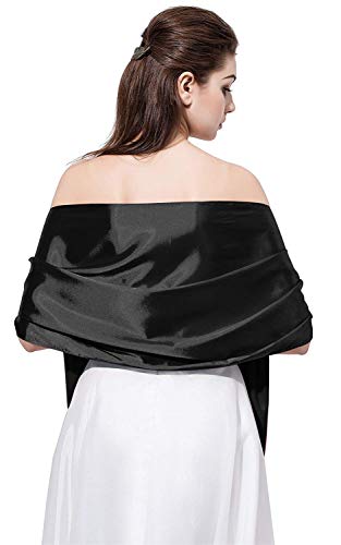 Satin Shawls Wraps Scarf Women Girls Long Wrap Scarf Wedding Satin Shawl Scarves Evening BW292