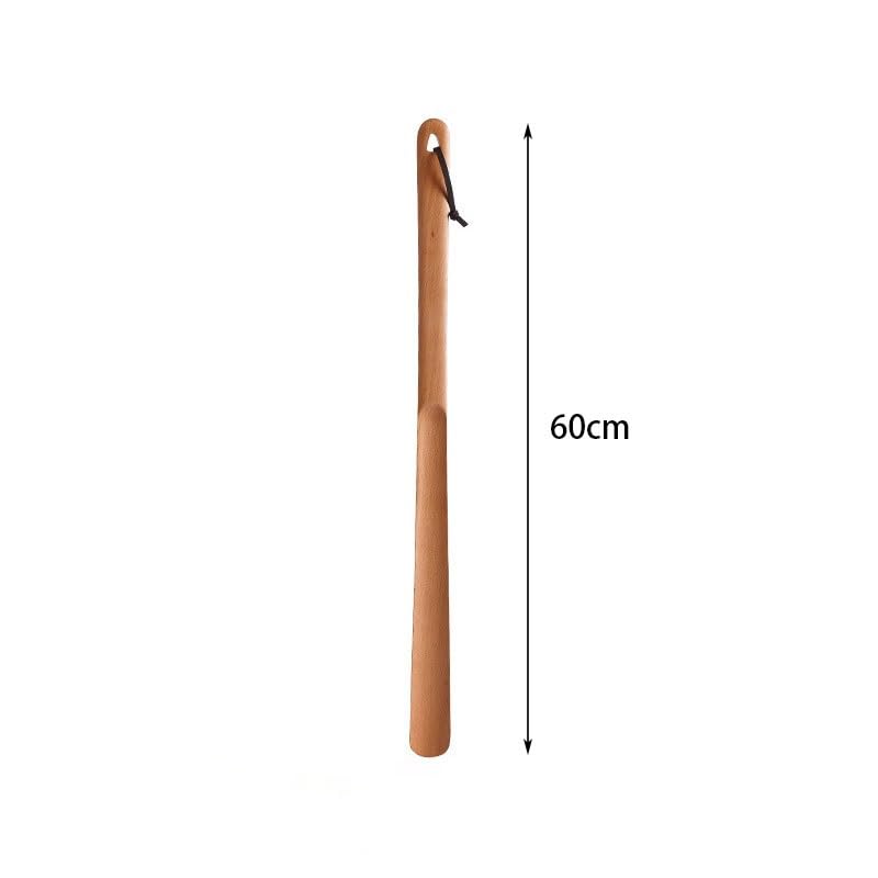 TEESONG Calzascarpe Calzascarpe in legno massello con manico lungo for uso domestico, anziani e donne incinte, calzascarpe lunghi e corti for l'ingresso Strumento Calzascarpe