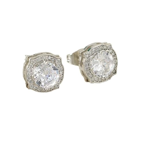 FGUUTYM Pendientes griegos para mujeres, adolescentes | Pendientes de plata de ley sin tapón, talla única, Sin piedra preciosa