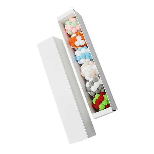 ibasenice 6pcs Plush Cat Training Balls with Bell Elastic Pet Play for Interactive Fun to Keep Cats Engaged and Happy