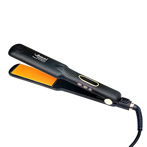 Image of Asbah Professional D'zara Pro Hair Straightener with 3D Floating Plates | Rapid Heat Technology | One Year Warranty, Lifetime Repair & Services - Multicolor (Black)