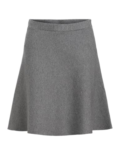 Objreynard Hw Short stickad kjol Noos, Medium grå melerad, M