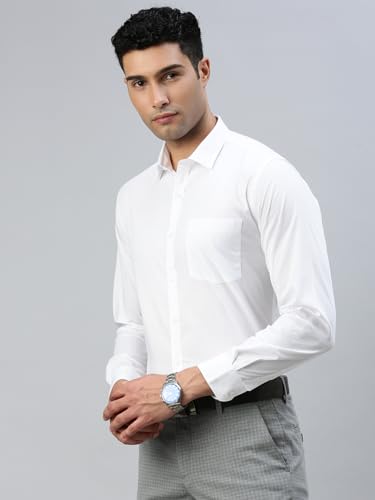 Image of RAMRAJ COTTON Men Full Sleeve Shirt | Prestigious Fit | Elegant Daily Formal Wear