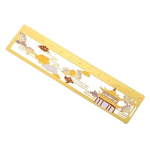 Beaupretty 製ブックマーク定規 薄型軽量で学生 作家 読書家向け の装飾と実用性を兼ね備えた携帯用文具 にも