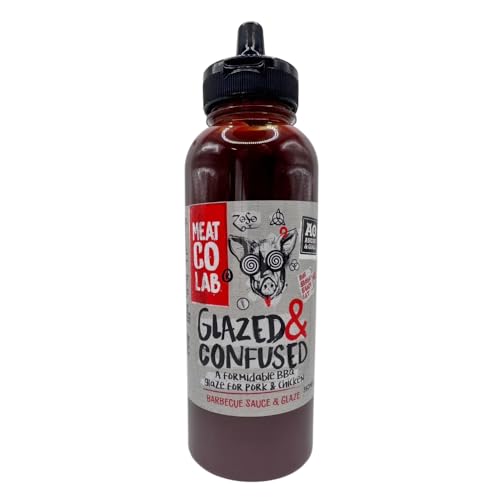 Angus & Oink | Glazed & Confused BBQ Sauce Sticky Smoky & Sweet | Perfect for Pork Ribs Chicken & Burgers | Grilling Roasting & BBQ Cooking | 350ml