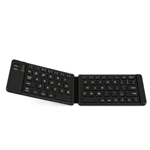 Teclados plegables de viaje para trabajar en cafeterías con tableta y ordenador