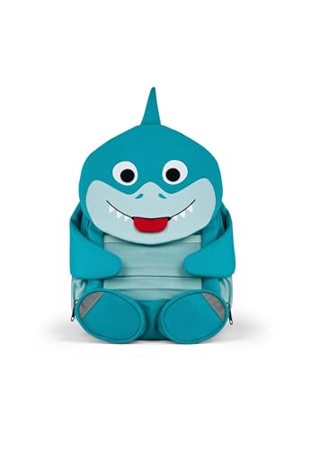 Affenzahn Großer Freund Kindergartenrucksack für 3-5 Jährige Kita Funktional 8L Hai - Blau