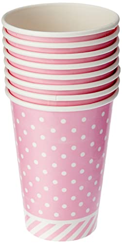 Regina Copo Papel 180ml R578 Festa Colors Rosa Bebe Pacote De 8 unidades