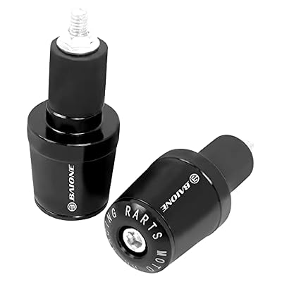 COPART Universal Bar Ends for All 7/8 Handlebar Grips, Handle Bar End Plugs Caps For Yamaha YZF R6 R1 R125 R6S R25 R3 600R and More