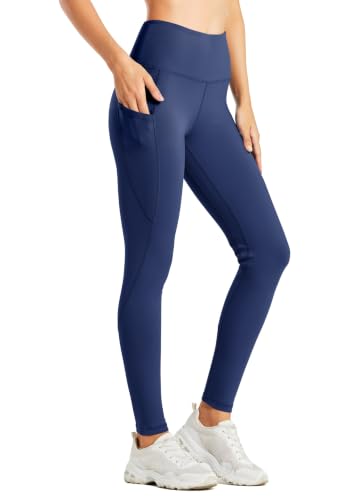 Legging Willit résistant à l'eau doublé polaire femme, bleu marine M