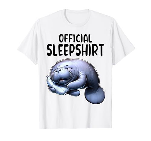 Manatee Sea Cow Official Sleep Camiseta