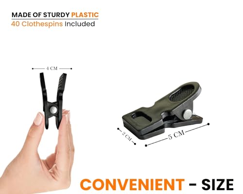 Image of Aashu Clothes Clip,Pegs,Pin,Clip for Cloth Drying and Hanging,Pack of 48 Pcs