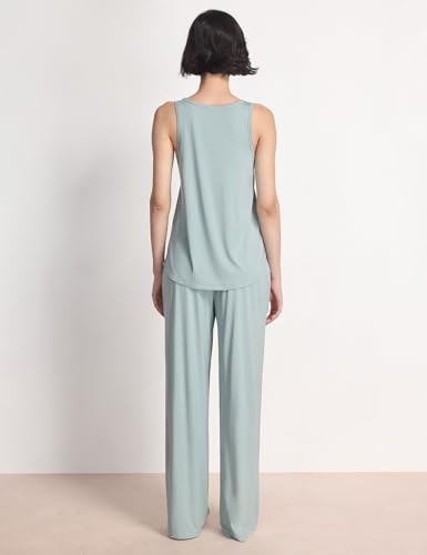 GYS Pajama Set for Women Bamboo Viscose U Neck Tank Top and Pants Soft 2 Piece Sleepwear Sets - Image 3