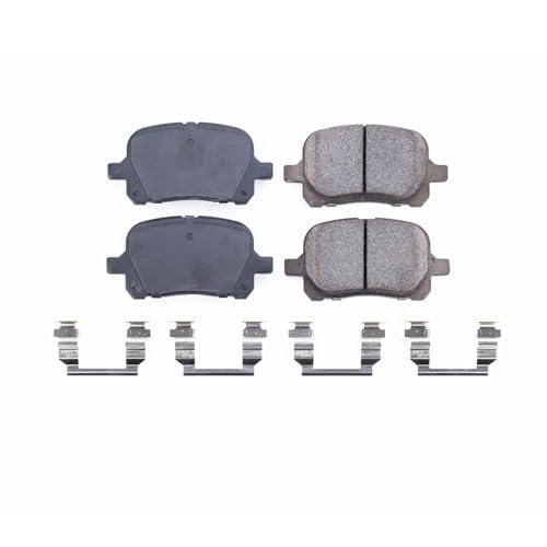 Image of PowerStop Front Brake Pads for Lexus ES300 1997-01 |RX300 1999-01 |Toyota Avalon 1998-04 |Camry 1997-01 |Solara 1999-03 - Z17 Ceramic Brake Pads with Installation Hardware, 17-707