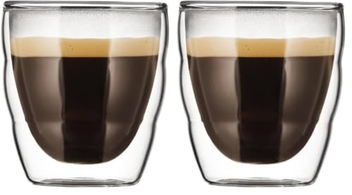 Bodum - 11477-10 - Pilatus - Set de 2 Verres Double Espresso - 8 cl (Lot de 2)