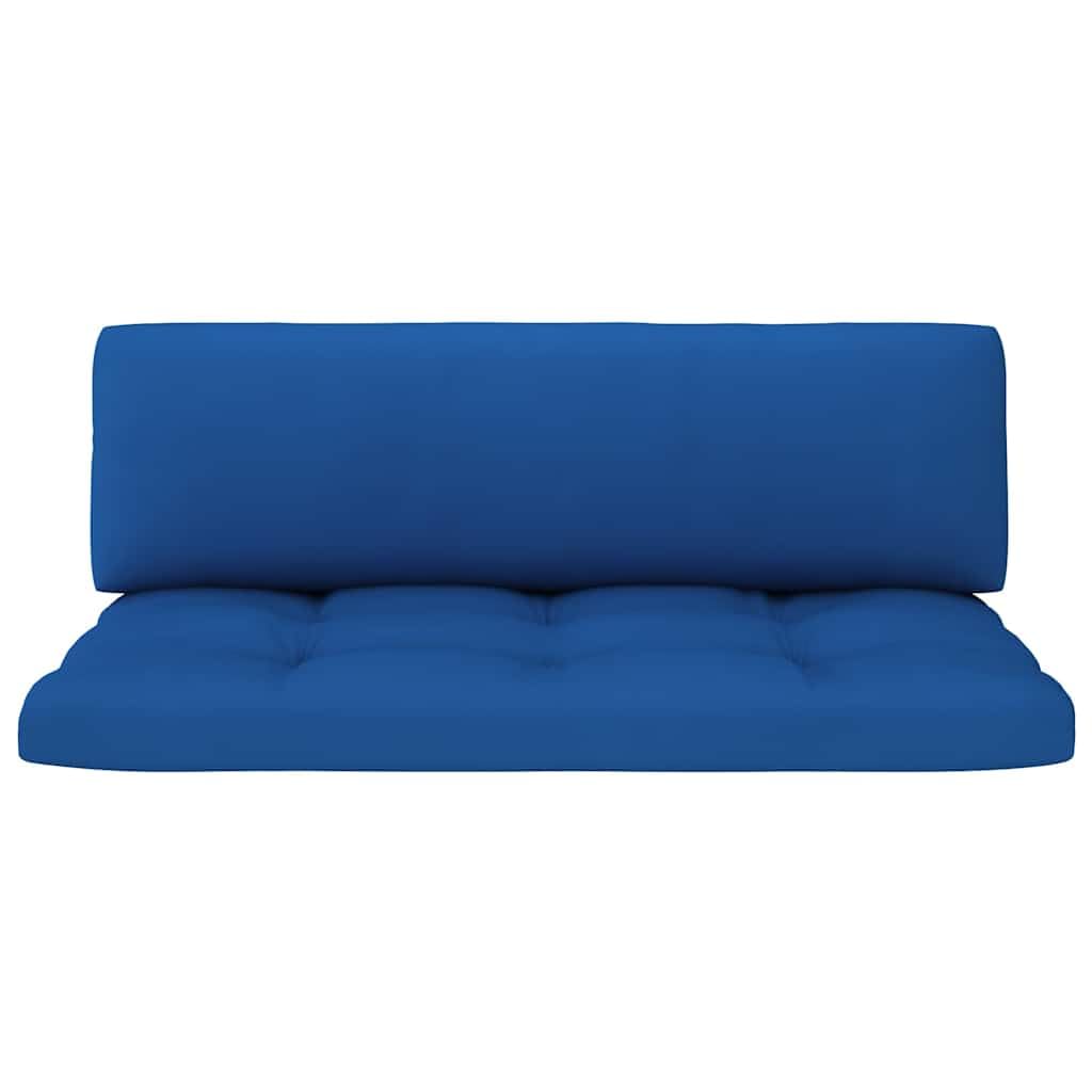 Palety do aktywności na świeżym powietrzu, z impregnowanego na biało drewna sosnowego z poduszkami, 110 x 65 x 55 cm, odporna na warunki atmosferyczne, część środkowa, na taras, balkon