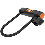 Drfeify Cycle Lock, Cut Proof PVC Coating 4 Digit Code Lock Anti Theft Cycling Security U with Keyless Two Way Fast Locking