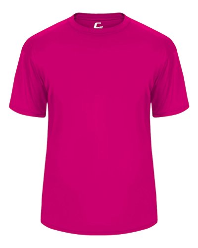 Badger Sport C2 Hot Pink Youth XL Short Sleeve Wicking Tee