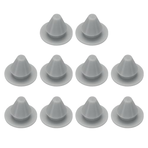 Image of uxcell 10pcs Hole Plugs 3 /16 Inch (6.3mm) Grey Silicone Snap-in Locking Waterproof Dustproof