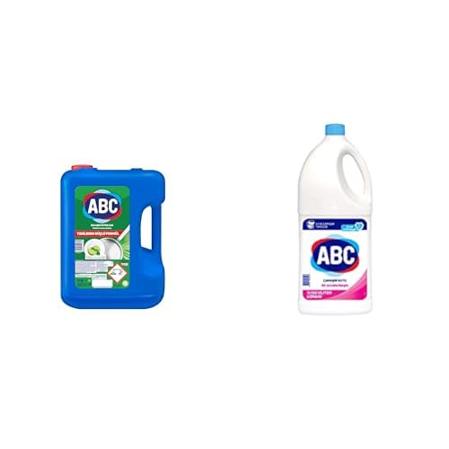 ABC Seti | 4'lü Hijyen Sistemi Misket Limon Kokulu Bulaşık Deterjanı 4 kg x2 + Kir ve Leke Karşıtı 4 kg x2
