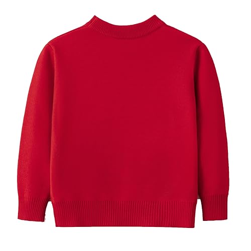 Image of Ugly Christmas Sweater Kids Girls Boys Reindeer Snowflake Knitted Xmas Holiday Pullover Sweater 2-9 Years Old