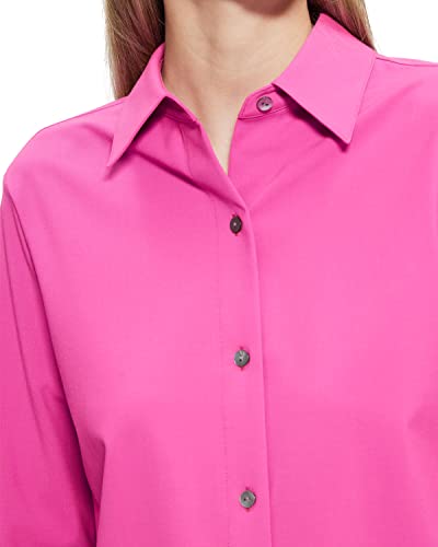 Theory Women's New Straight Shirt, Carnation #TOP5