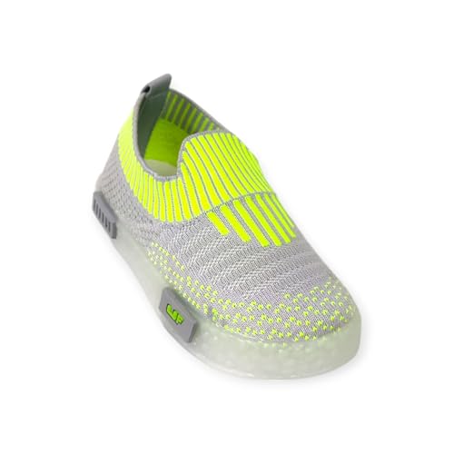 Image of Coolz Kids Unisex Casual Knitted Shoes with Multicolored LED Lights Blink-7 for 1-4 Years Boys and Girls