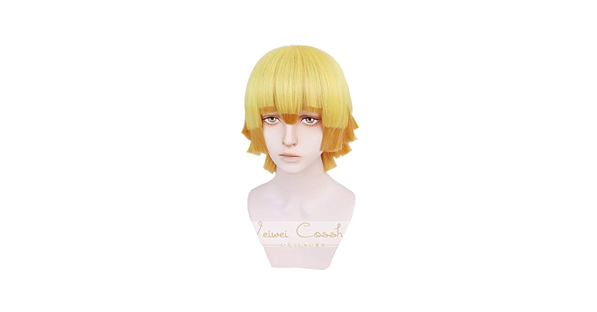 Amazon.co.jp: 耐熱コスプレウィッグ 我妻 善逸（あがつま ぜん