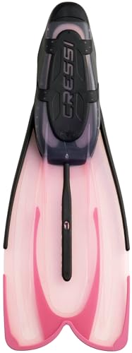 Image of Cressi Adult Snorkeling Fins with Self-Adjustable Comfortable Full Foot Pocket | Perfect for Traveling | Agua