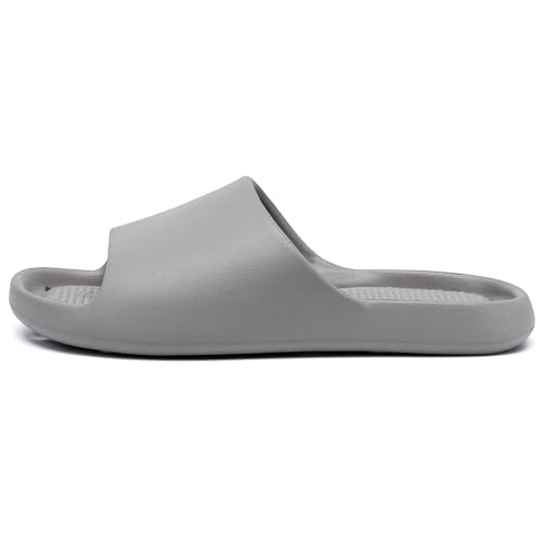 Image of Arch Support Shower Shoes for Women and Men Quick Drying with Drain Holes Slide Sandals Soft Cushioned Anti-Slip Pool Slides Comfort Bathroom Shower Slides