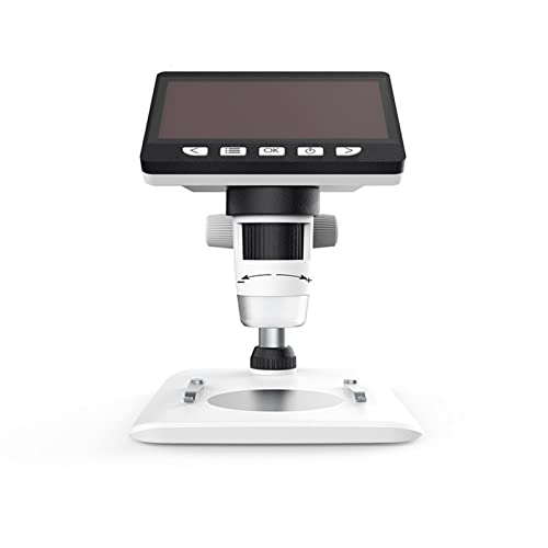 Microscopio USB para examinar monedas antiguas y soldaduras electrónicas en el taller doméstico